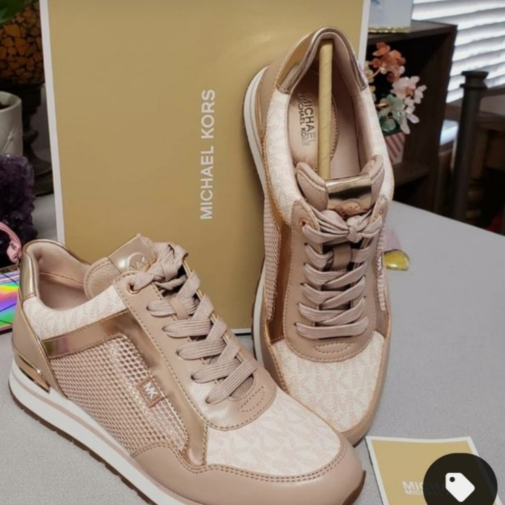 Michael Kors Maddy mixed-media Trainers